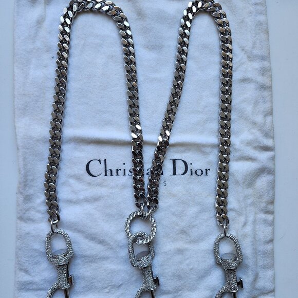 JOHN GALLIANO FOR CHRISTIAN DIOR - AUTHENTIC, RARE, AND VINTAGE SWAROVSKI CHAIN - Picture 1 of 16